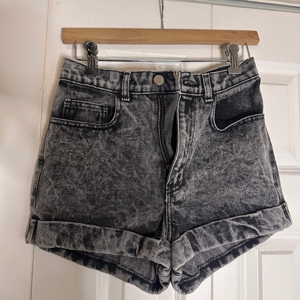 Vintage rare American Apparel - Acid Gray Wash Shorts